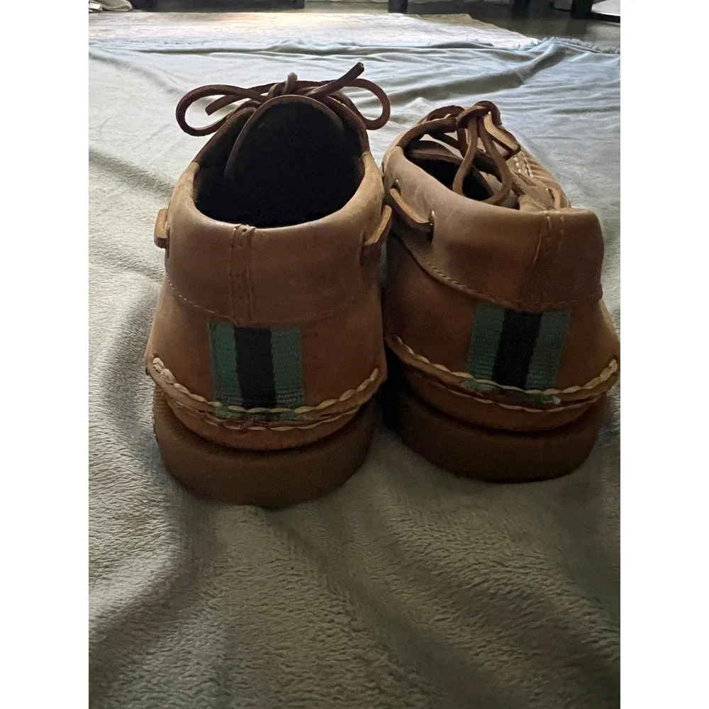 Sperry Top-Sider 2-Eye Tan Leather Boat Shoes Mens 10M Non Marking